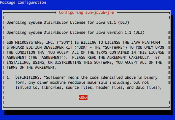 Sun Java 6 JDK license. Sun Java 6 JDK license.