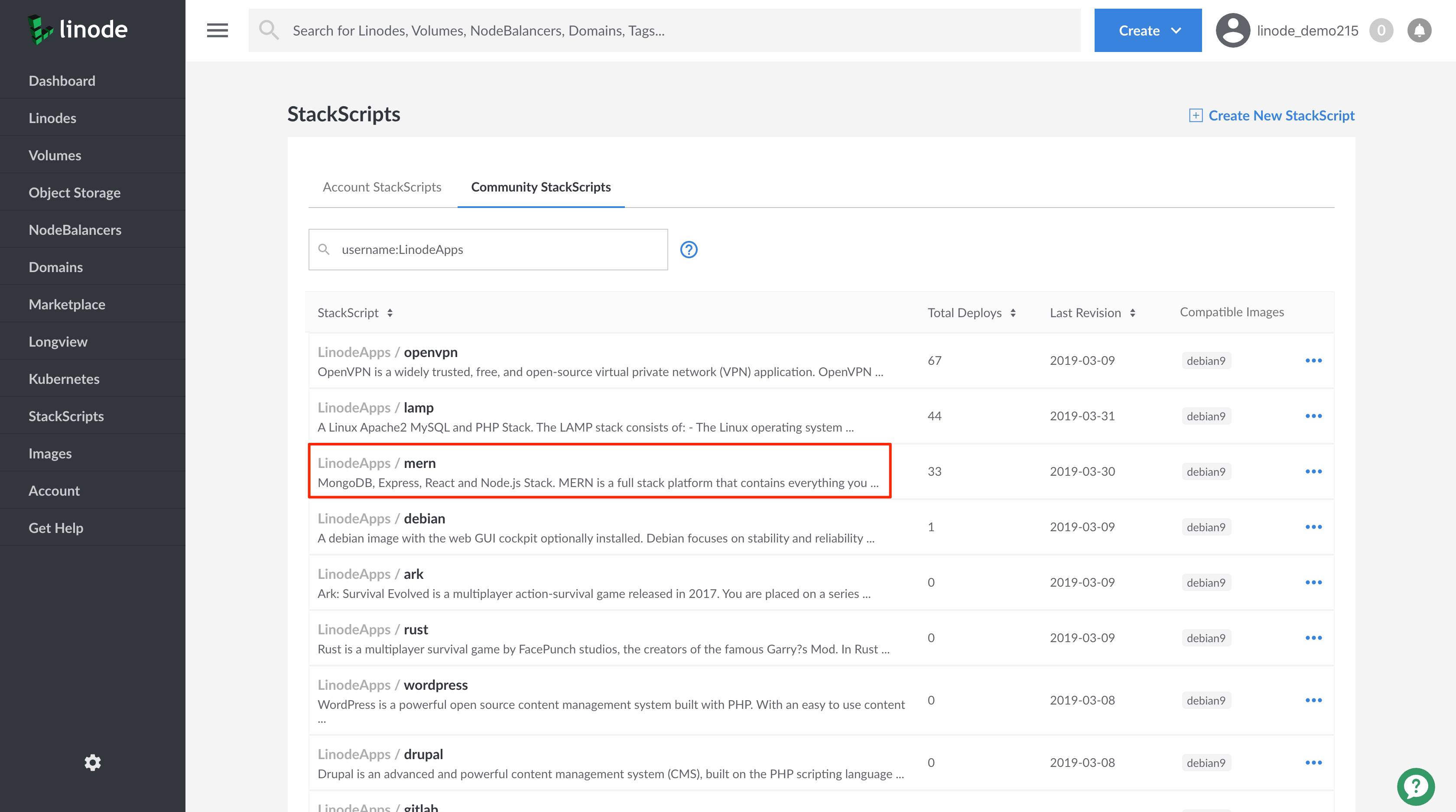 View the details of a Community StackScript. View the details of a Community StackScript.