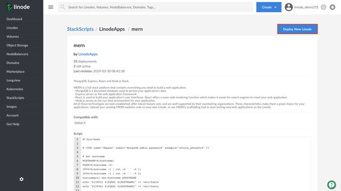 Deploy a new Linode using this Community StackScript. Deploy a new Linode using this Community StackScript.