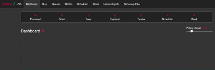 Sidekiq dashboard Sidekiq dashboard