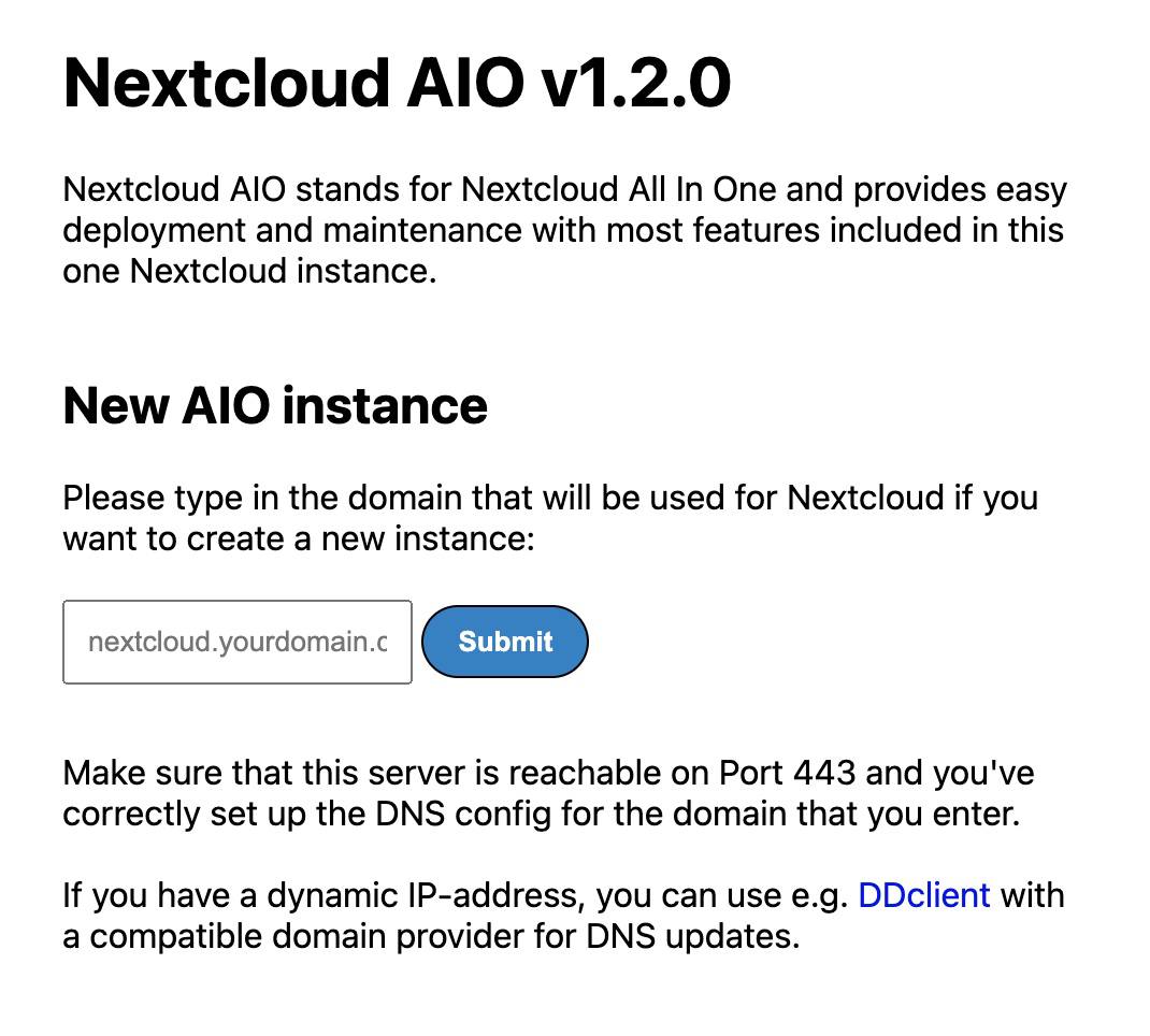 Nextcloud Domain setup